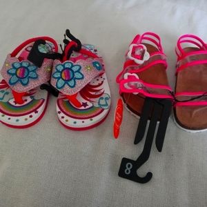 2 pair of sandals
